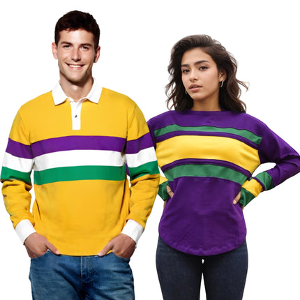 Paneled Shirts - Mardi Gras Apparel