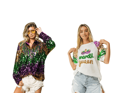 Shirts & Sequin Tops - Mardi Gras Apparel