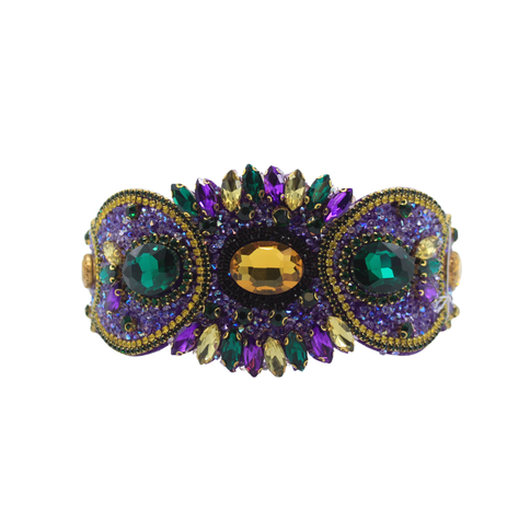 Mardi Gras Purple Jeweled Rhinestone Headband