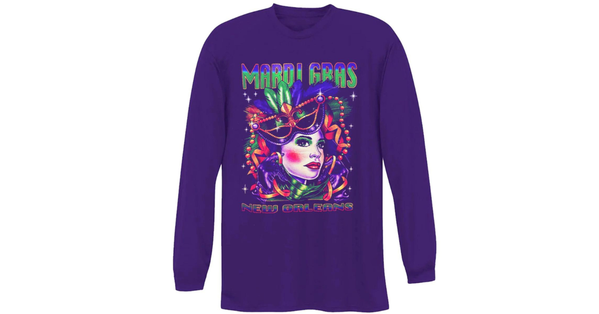 Mardi Gras Masquerade New Orleans Jester Teeshirt Mardi Gras Apparel