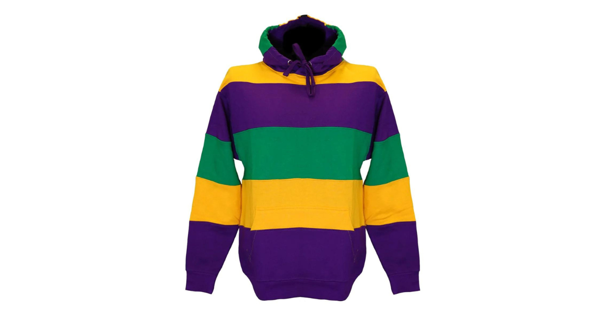 Mardi Gras Unisex Paneled Sweat Shirt - Mardi Gras Apparel
