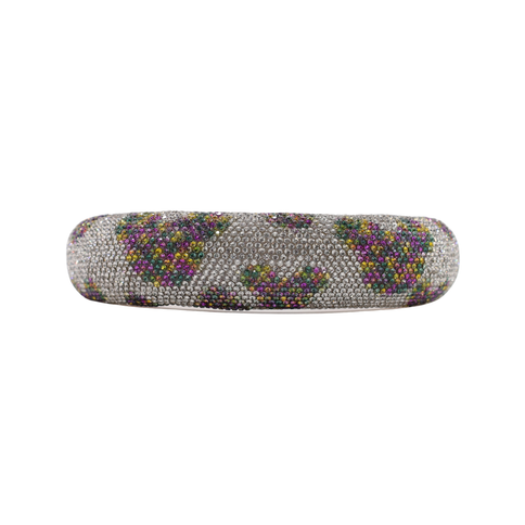 Mardi Gras Silver Rhinestone Headband