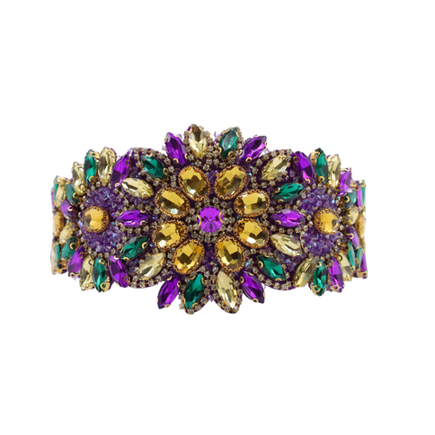 Mardi Gras Purple Jeweled Rhinestone Headband