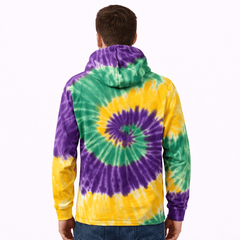 Adult Mardi Gras Puff Jersey Knit Hoodie - Mardi Gras Apparel - Adult, Adult Unisex, apparel discount tier - Hoodie