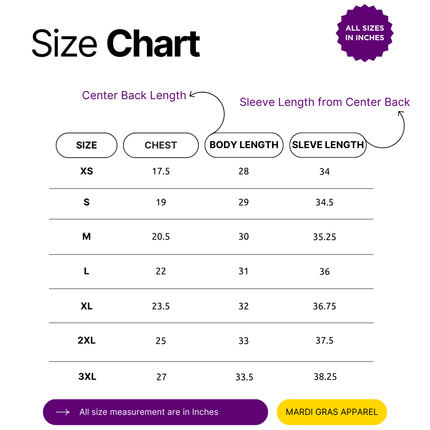 Adult Mardi Gras Unisex Color-Block Raglan Long Sleeve Tee