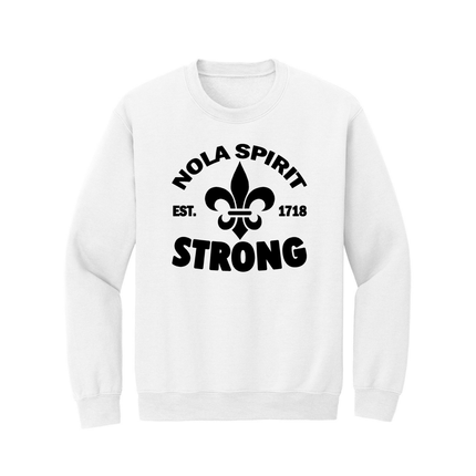 Adult NOLA Spirit Strong Sweatshirt - Mardi Gras Apparel - Adult, New Orleans, NOLA Spirit - Sweatshirt