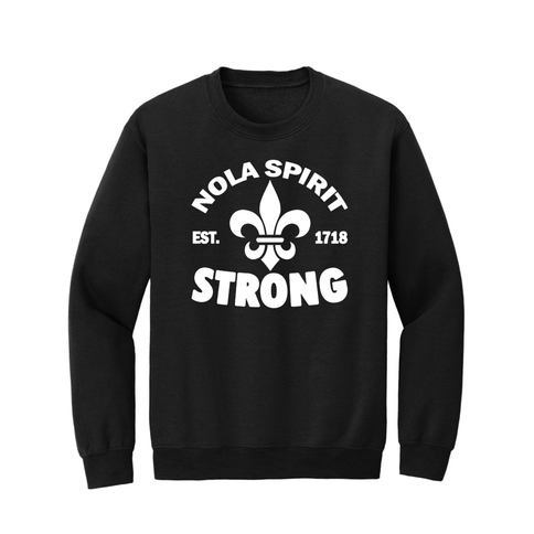 Adult NOLA Spirit Strong Sweatshirt - Mardi Gras Apparel - Adult, New Orleans, NOLA Spirit - Sweatshirt