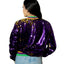 Adult Unisex Mardi Gras Sequin Jacket - Purple, Gold & Green - Mardi Gras Apparel - Adult, Gold, Green - Sequin Jacket