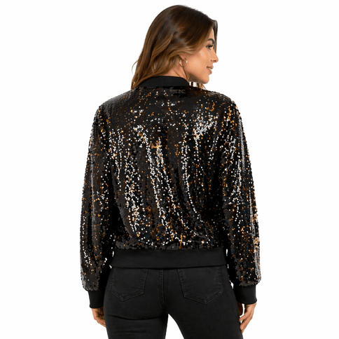 Black Sequin Jacket - Mardi Gras Apparel - , , - Sequin Jacket