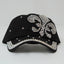 Black Silver Fleur De Lis Rhinestone Embellished Hat - Mardi Gras Apparel - Accessories, Hats, Mardi Gras - Hats