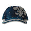 Denim Silver Fleur De Lis Rhinestone Embellished Hat - Mardi Gras Apparel - Accessories, Hats, Mardi Gras - Hats