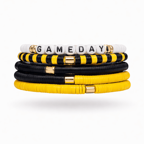 Game Day Bangle Bracelet Set - Mardi Gras Apparel - Accessories, accessory discount tier, Adult - Bracelets