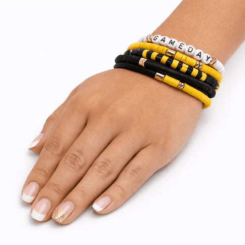 Game Day Bangle Bracelet Set - Mardi Gras Apparel - Accessories, accessory discount tier, Adult - Bracelets