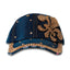 Gold Fleur De Leis Bling Adjustable Denim Hat - Mardi Gras Apparel - Accessories, Hats, Mardi Gras - Hats