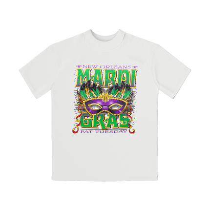 Kids Mardi Gras Mask Fat Tuesday New Orleans Tee - Mardi Gras Apparel - apparel discount tier, Children, Children's Unisex - Tee-Shirt