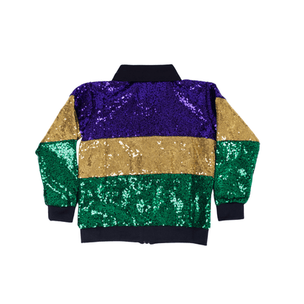 Kids Mardi Gras Sequin Striped Jacket - Mardi Gras Apparel - Children, Kids, Mardi Gras - Sequin Jacket