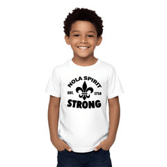 Kids NOLA Spirit Strong T-Shirt - Mardi Gras Apparel - Adult, New Orleans, NOLA Spirit - Tee - Shirt