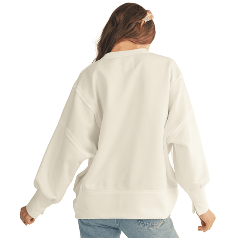 Loose Fit Textured Mardis Sweatshirt - Mardi Gras Apparel - Adult, Green, Ladies - Sweaters