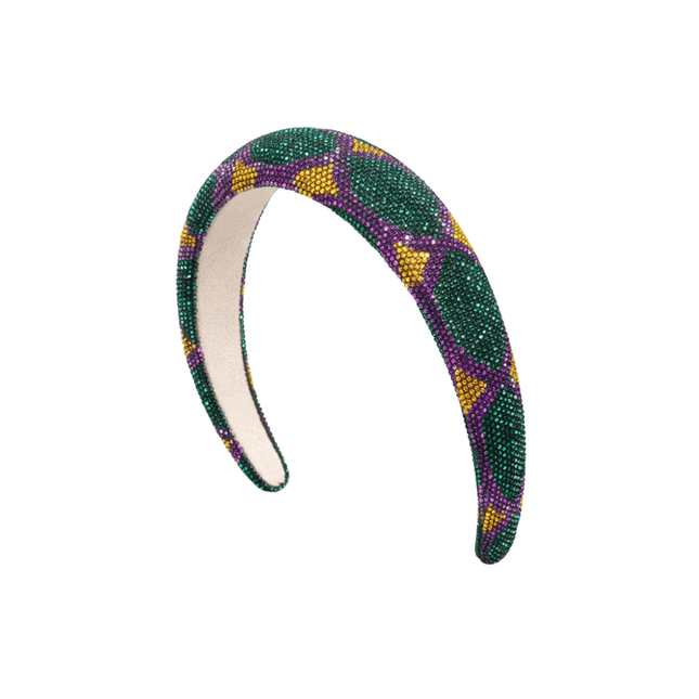Mardi Gras Beaded Purple Headband - Mardi Gras Apparel - Accessories, accessory discount tier, Fat Savings 50% Off - Headband