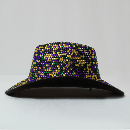 Mardi Gras Bling Sequin Cowboy Hat - Mardi Gras Apparel - Accessories, Hats, Mardi Gras - Hats