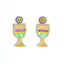 Mardi Gras Champagne Glass Earrings - Mardi Gras Apparel - Accessories, Adult, Earrings - Earrings