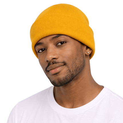 Mardi Gras Classic Stripe Knit Beanie Hat Gold - Mardi Gras Apparel - Accessories, Adult, beanie - Beanie