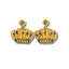 Mardi Gras Crown Beaded Drop Earrings - Mardi Gras Apparel - Earrings, Ladies, Mardi Gras - Earrings