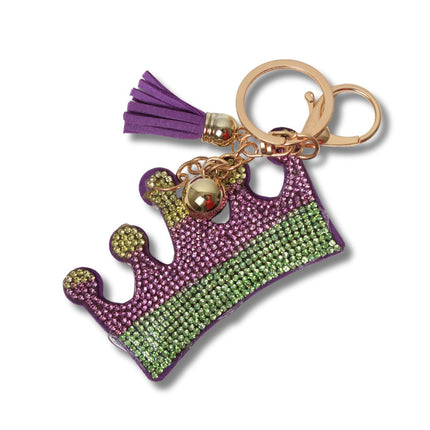 Mardi Gras Crown Rhinestone Keychain - Mardi Gras Apparel - Accessories, Keychain, Mardi Gras - Keychain