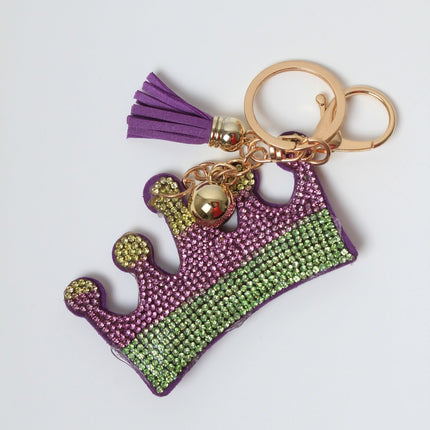 Mardi Gras Crown Rhinestone Keychain - Mardi Gras Apparel - Accessories, Keychain, Mardi Gras - Keychain