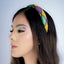 Mardi Gras Diamond Pattern Rhinestone Headband - Mardi Gras Apparel - Accessories, Headbands, Mardi Gras - Mardi Gras Headband