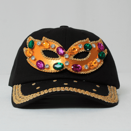 Mardi Gras Gemstone Mask Hat - Mardi Gras Apparel - Accessories, Hats, Mardi Gras - Hats