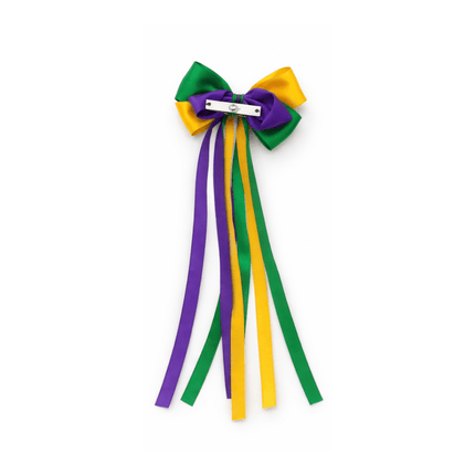 Mardi Gras Hair Bow - Mardi Gras Apparel - Accessories, Adult, Hair Bow - Hair Bow