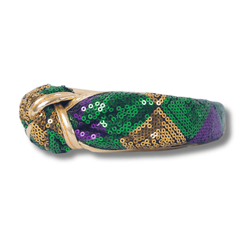 Mardi Gras Harlequin Sequin Headband - Mardi Gras Apparel - Accessories, Headbands, Mardi Gras - Mardi Gras Headband