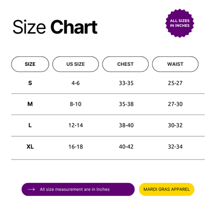 Mardi Gras Letter Glitter Purple Pullover - Mardi Gras Apparel - Adult, Bibi, Bibi Top Chart - 