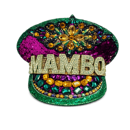 Mardi Gras Mambo Conductor Hat - Mardi Gras Apparel - Accessories, Adult, Captain Hat - Captain Hat