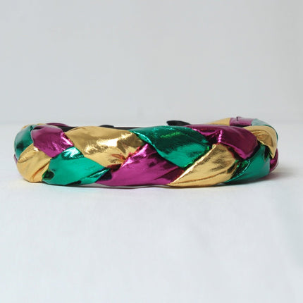 Mardi Gras Metallic Braided Headband - Mardi Gras Apparel - Accessories, Headbands, Mardi Gras - Mardi Gras Headband