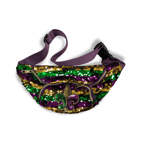 Mardi Gras Sequin Fanny Pack - Mardi Gras Apparel - Accessories, Bags, Mardi Gras - Bag