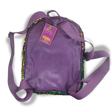 Mardi Gras Sequin Fleur - De - Lis Backpack - Mardi Gras Apparel - Accessories, Adult, Bags - Bag