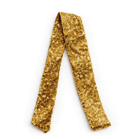 Mardi Gras Sequin Gold Belt - Mardi Gras Apparel - Accessories, Adult, Hair Bow - Belt