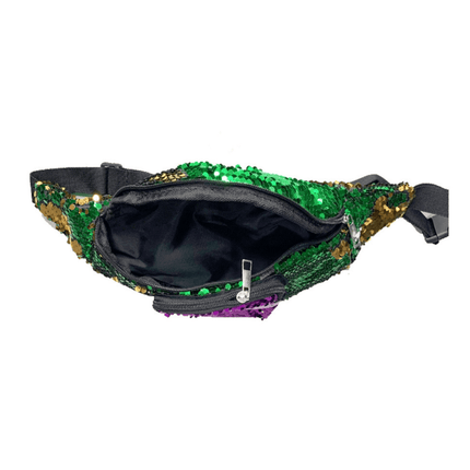 Mardi Gras Sequined Fanny Pack - Mardi Gras Apparel - Accessories, Bags, Mardi Gras - Bag