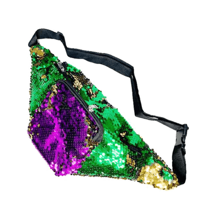 Mardi Gras Sequined Fanny Pack - Mardi Gras Apparel - Accessories, Bags, Mardi Gras - Bag