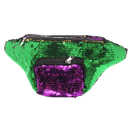 Mardi Gras Sequined Fanny Pack - Mardi Gras Apparel - Accessories, Bags, Mardi Gras - Bag