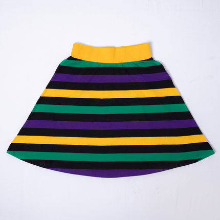 Mardi Gras Striped Hoodie & Skirt Set - Mardi Gras Apparel - Adult, Ladies, Long Sleeve - Outfit Sets