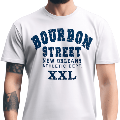New Orleans Bourbon Street New Orleans XXL Athletic Dept. T-Shirt Unisex - Mardi Gras Apparel - new orleans tshirt, Short Sleeve, - Tee - Shirt