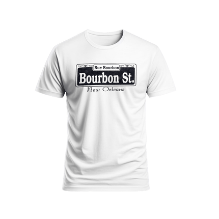 New Orleans Bourbon Street Rue Bourbon T-Shirt Unisex - Mardi Gras Apparel - new orleans tshirt, Short Sleeve, - Tee - Shirt