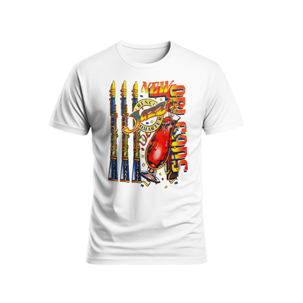 New Orleans French Quarter Jazz & Hurricane Drink Graphic T-Shirt Unisex - Mardi Gras Apparel - new orleans tshirt, Short Sleeve, - Tee - Shirt