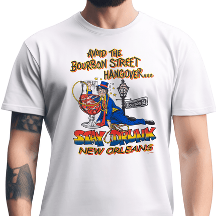 New Orleans Stay Drunk Louisiana T-Shirt Unisex - Mardi Gras Apparel - new orleans tshirt, Short Sleeve, - Tee - Shirt