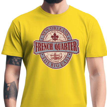 New Orleans The Big Easy T-Shirt Darsy Yellow - Mardi Gras Apparel - new orleans tshirt, Short Sleeve, - Tee - Shirt