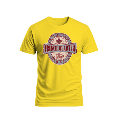 New Orleans The Big Easy T-Shirt Darsy Yellow - Mardi Gras Apparel - new orleans tshirt, Short Sleeve, - Tee - Shirt
