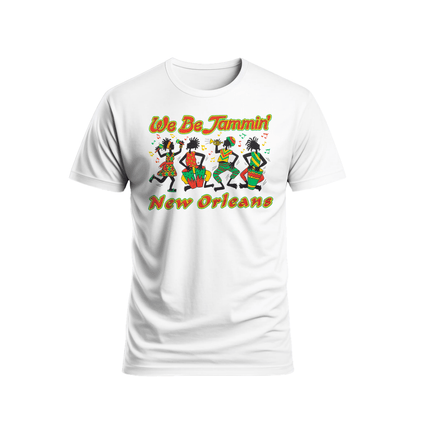 New Orleans We Be Jammin T-Shirt Unisex - Mardi Gras Apparel - new orleans tshirt, Short Sleeve, - Tee - Shirt